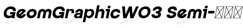 GeomGraphicW03 Semi字体转换
